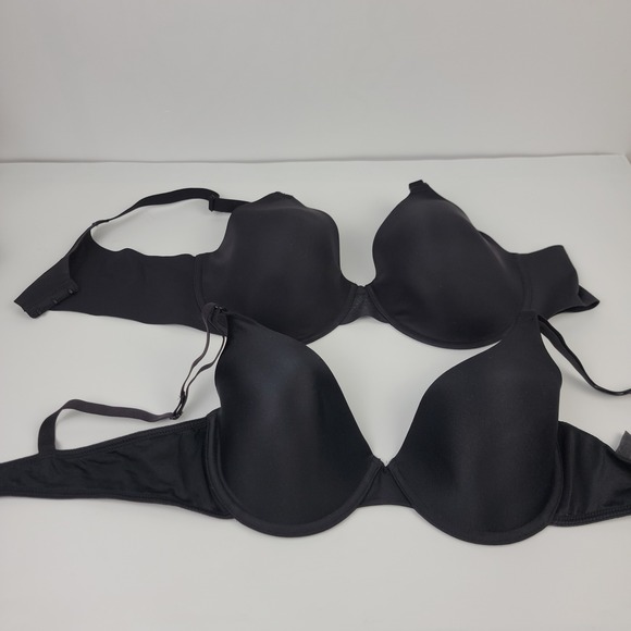 Maidenform Other - Maidenform Bali Womens 38D Black Underwire T-Shirt Bra Set of 2 07959 DF4481